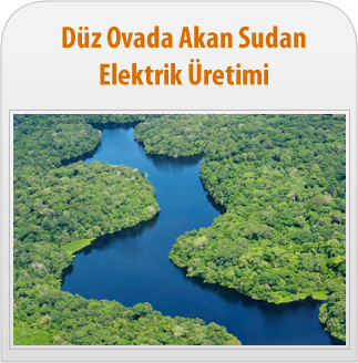 Düz Ovadan Akan Sudan Elektrik Üretimi